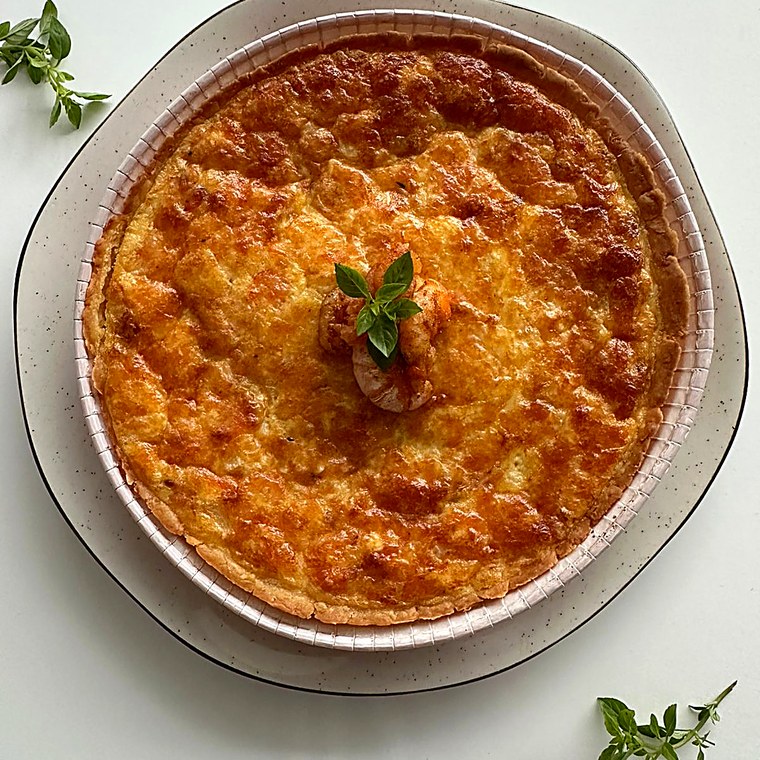 Quiche de camarão